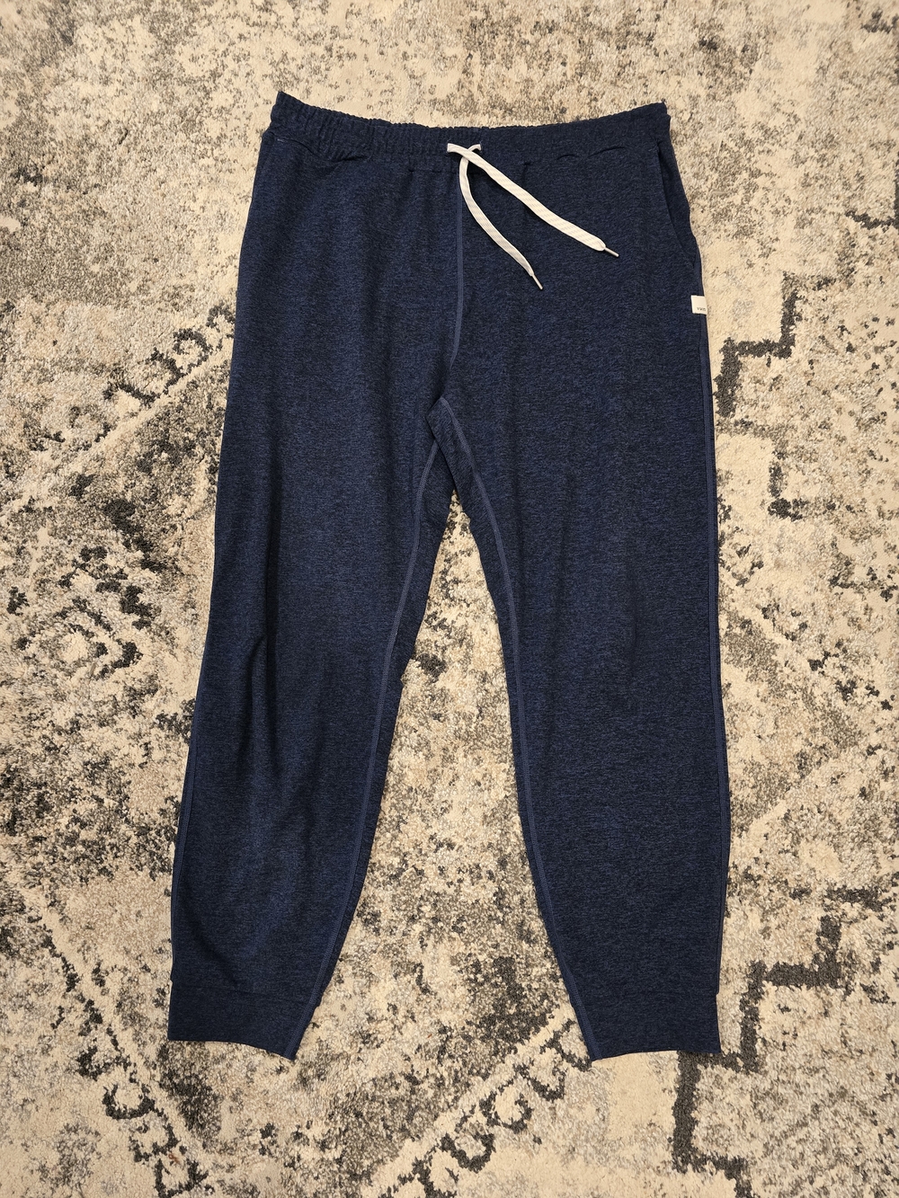 Vuori Halo Performance Joggers, Navy Heather, Large